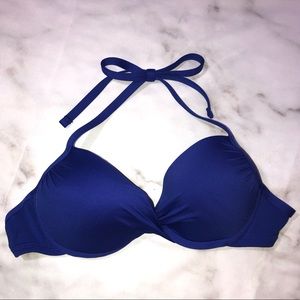 Cobalt Blue Push Up Bikini Top